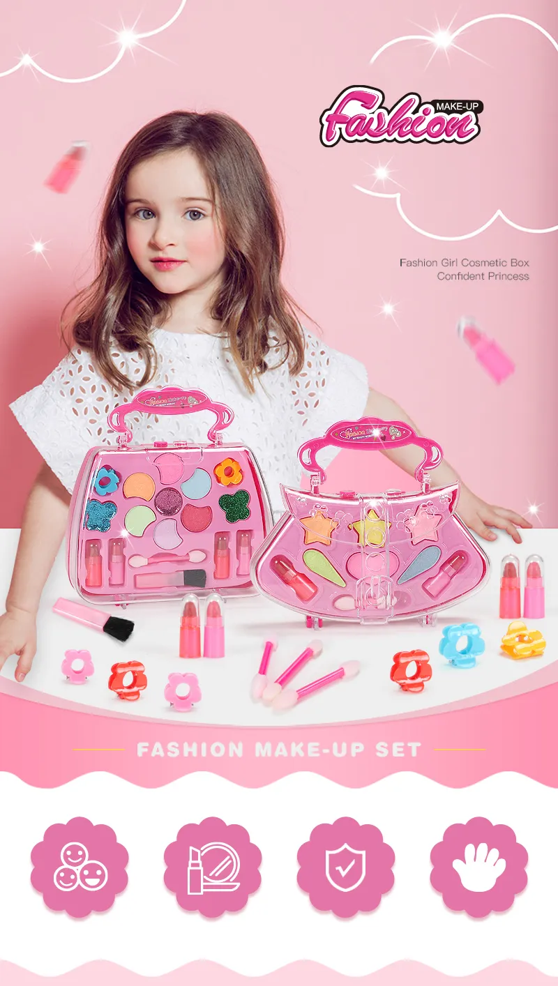 35 Pçs Crianças Cabeleireiro Maquiagem Bonecas Brinquedos