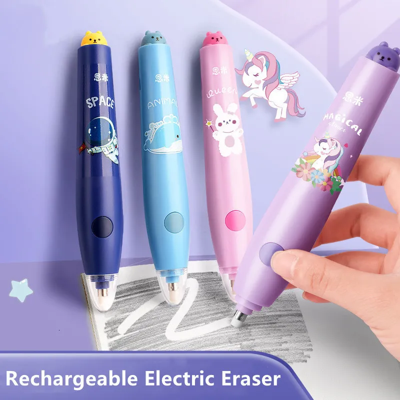 Electric Eraser, 140 Eraser Refills, Electric Erasers Rechargeable