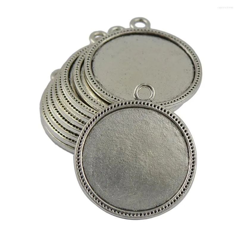 Hanger Kettingen 10st Blank Ronde Bezel Lade Base Charms Fit DIY Dome Cabochon Perfect voor het maken van kettingen