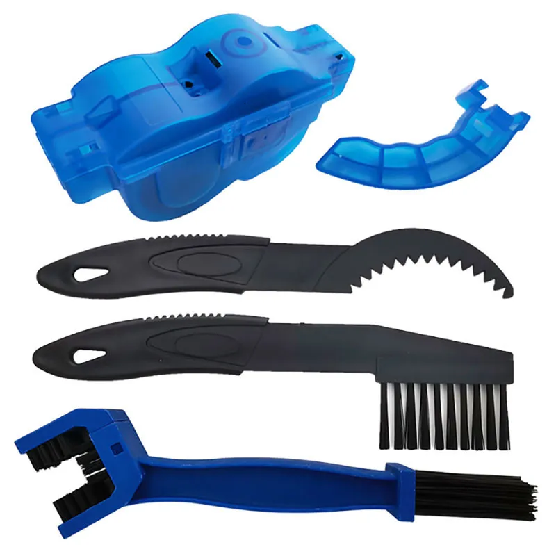 Catene per bici Detergente per catene Kit di pulizia per mountain bike Spazzole per biciclette portatili Scrubber Wash Tool Accessori per esterni 230617