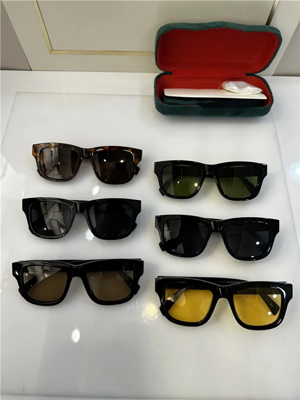 hot selling designers sunglasses for men and women womens sunwear cool square retro brand black frames green uv400 protect lenses wrap design come with original case