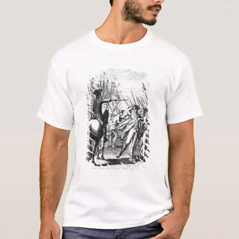 T-shirts pour hommes Le débarquement d'une armée auxiliaire française T-shirt pour hommes à manches courtes Casual Cotton O-Neck Summer TShirt