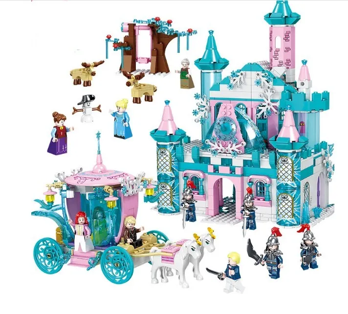 Kaizhi Girl Toy Barbie Dreamtopia Building Block Lepin Princess Ice and Snow Castle Small Particle Model Block Toys for 6-12 Years Old Christmas Gift