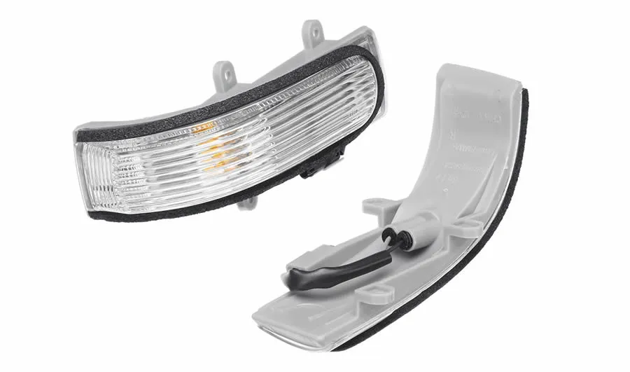 Pair Rear View Mirror Turn Signal Lights For Toyota Camry Aurion 2006-2011 Clear Lens Amber LED