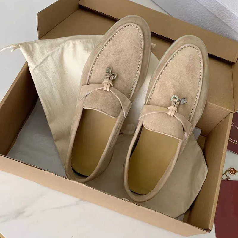 Loro ﾡ Piana ﾡ Дизайнерские туфли для женских качественных кашемировых кисточков.