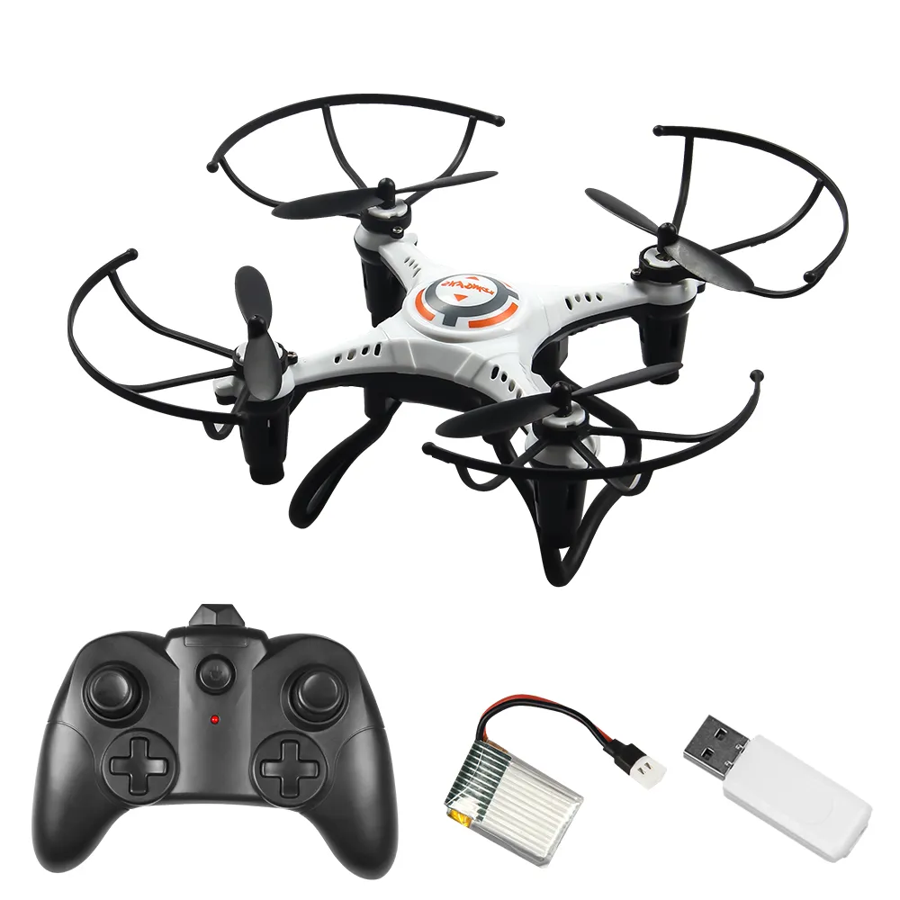 미니 RC 드론 LED 2.4G 4CH RC Quadcopter 장난감 헤드리스 모드 360 학위 플립 RC 완구 초보자를위한 2 배터리 JX815-2