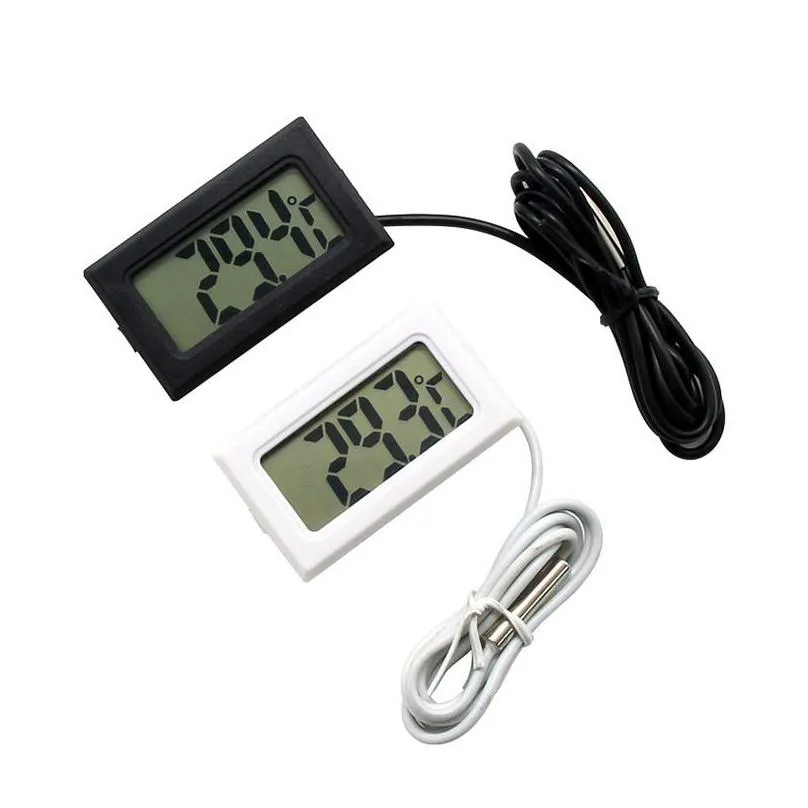 Temperaturinstrumente Digitales LCD-Thermometer Hygrometer Wetterstation Diagnosetool Thermal Regator Termometer 50 Drop Delive Dh0Xh