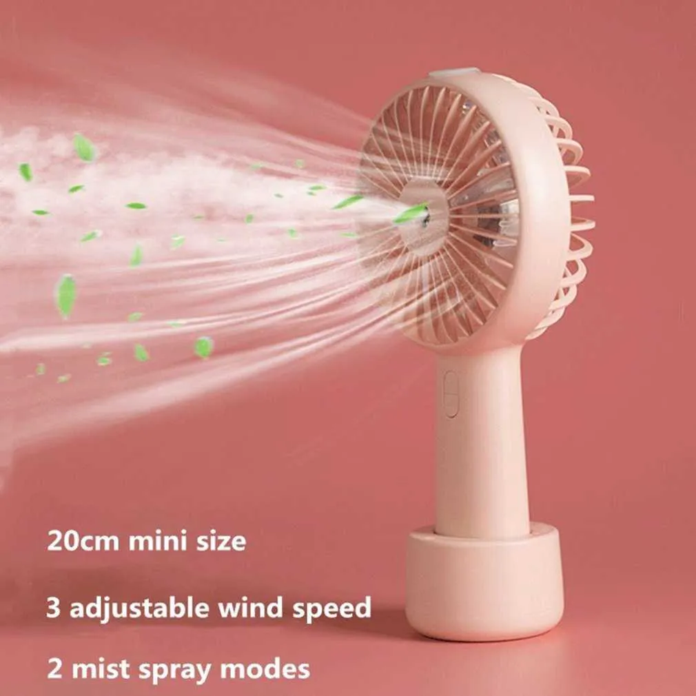 Electric Fans Portable Water Spray Mist Electric USB Rechargeable Mini Air Humidifier