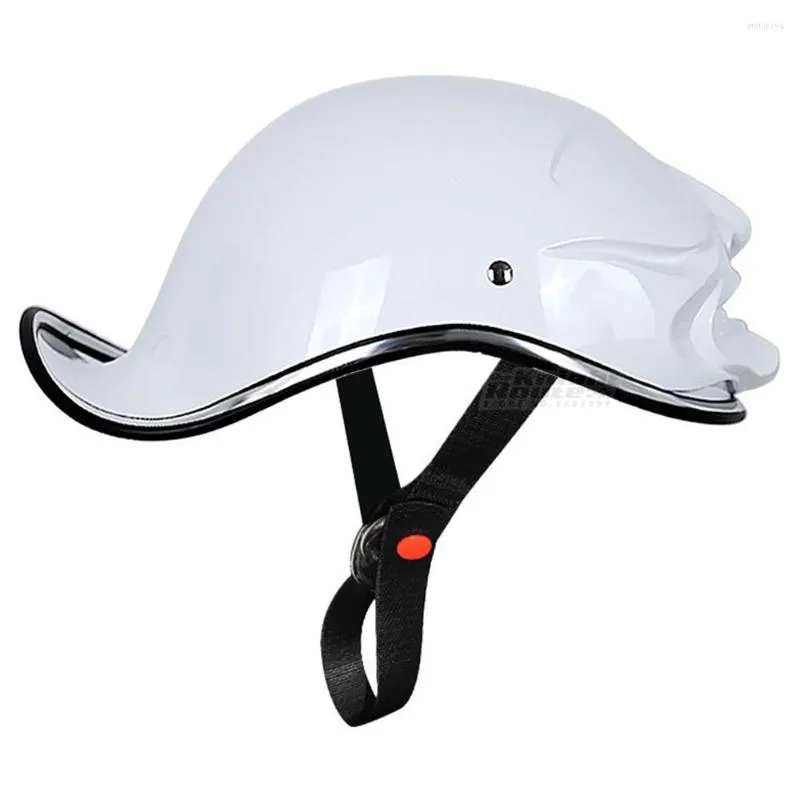 Motorhelmen retrohelm vintage moto motobiker heren motorcross rijden biker open gezicht half zomer casque casco dames wit