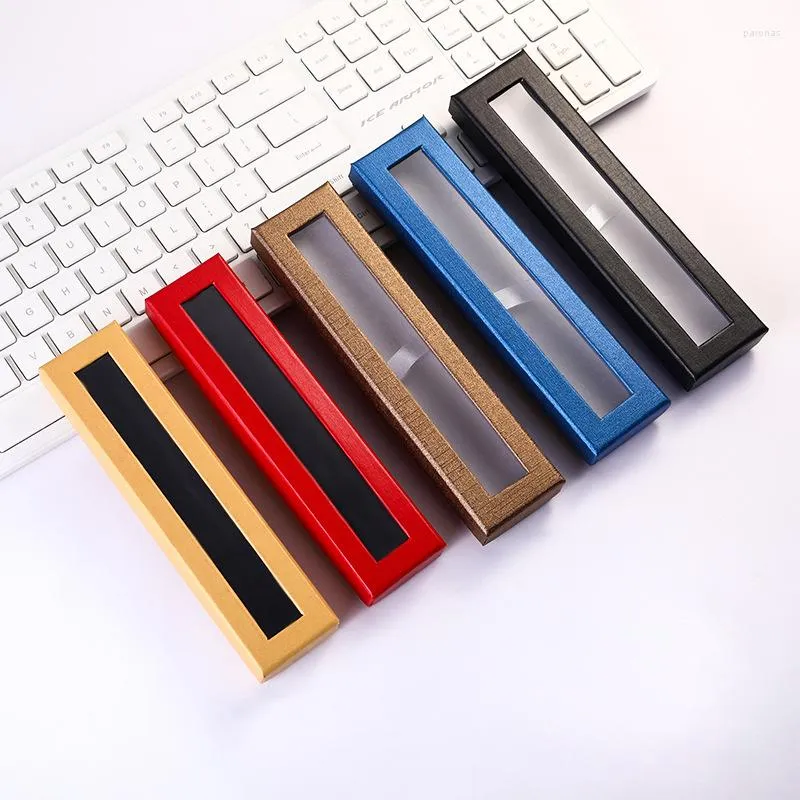 Window Opening Paper Pen Box World Cover Signature Ballpoint Packaging Gift