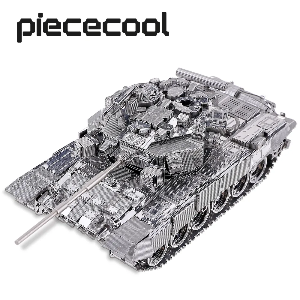 3D-Puzzles Piececool Metal T90A Tank Teenage Toys Brain Teaser DIY Bausätze für Erwachsene 230616