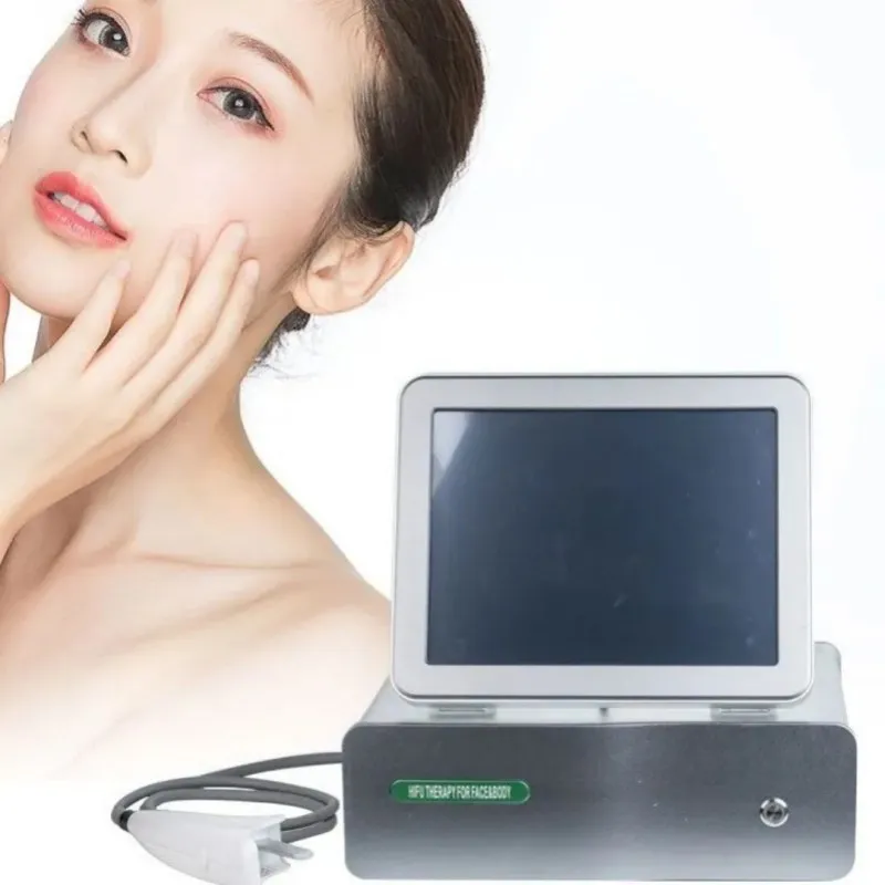 Горячие продажи профессионал 4D Hifu Lifting Beauty Prets 8 Cartridges Machine Portable Skin Skial Skining Staring Staring Machine