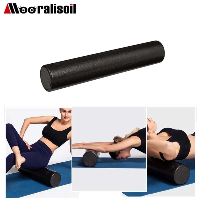 Yoga blockerar stark skumrulle Yoga Roller Pilates tränar djup vävnadsmassager för muskel bakmassage rullen yoga tegel fitnessutrustning 230617