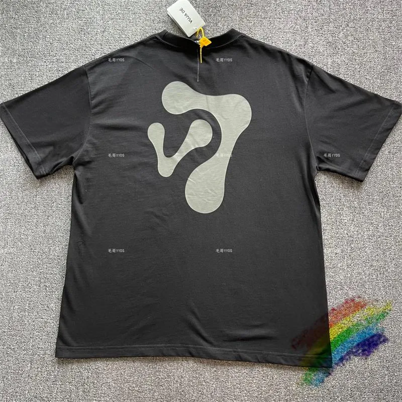 T-shirts pour hommes 2023ss T-shirt d'étude de cas VUJADE en tissu lourd T-shirts noirs surdimensionnés