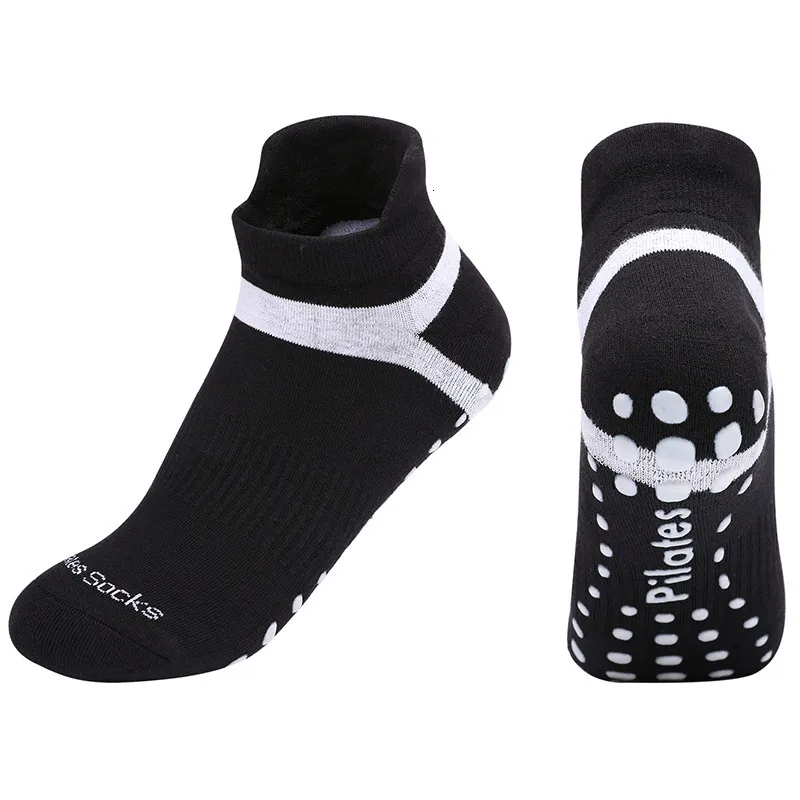 Спортивные носки пилатесы Носки мужчины Женщины высококачественные хлопковые йоги носки без скольжения.