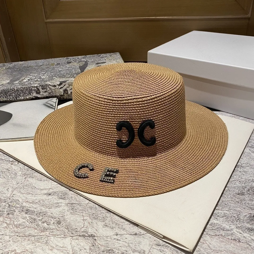 Luxury Designer Straw Bucket Hat Womens For Men And Women High Quality