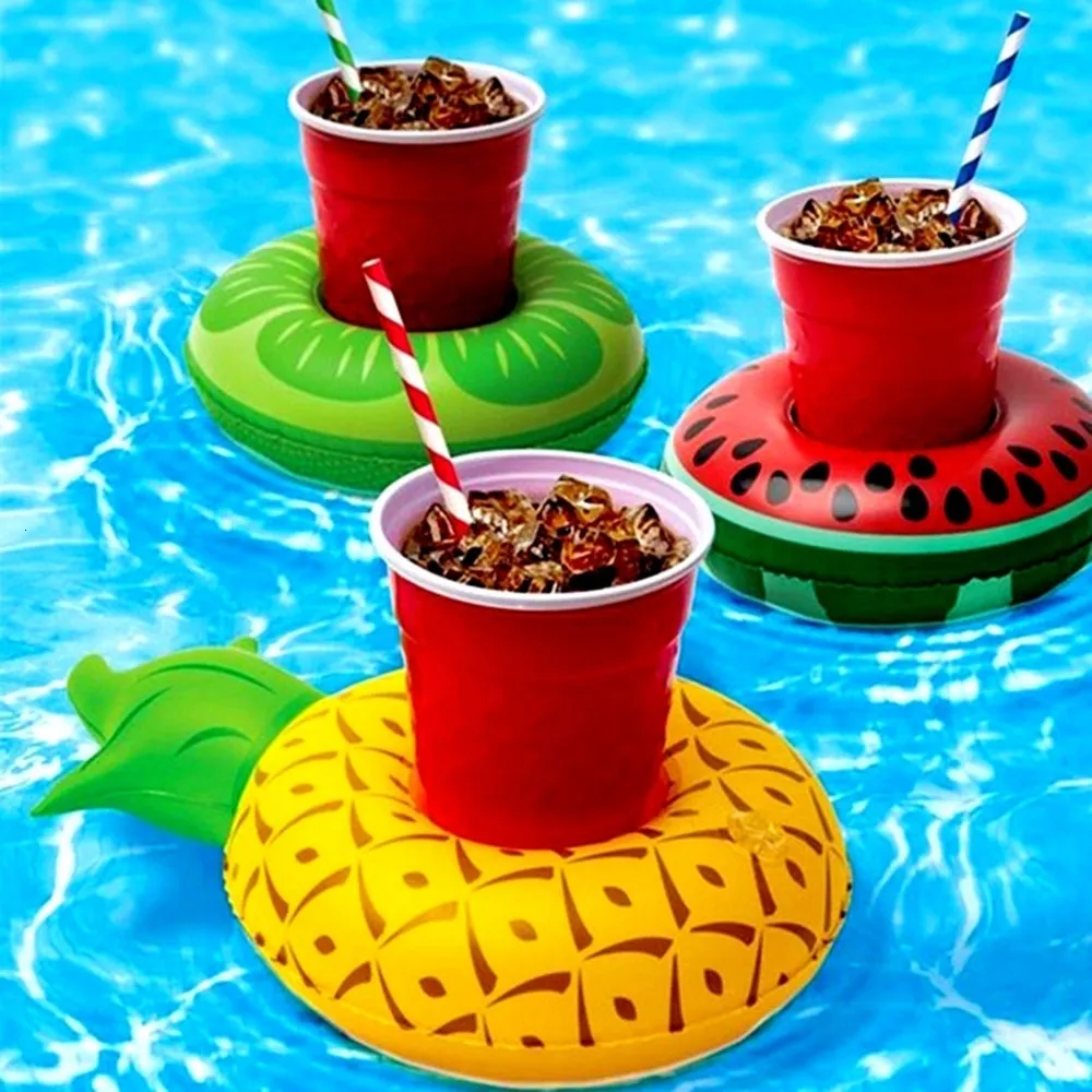 Portabicchieri Fenicottero Gonfiabili - 20 Pezzi Per Feste In Piscina