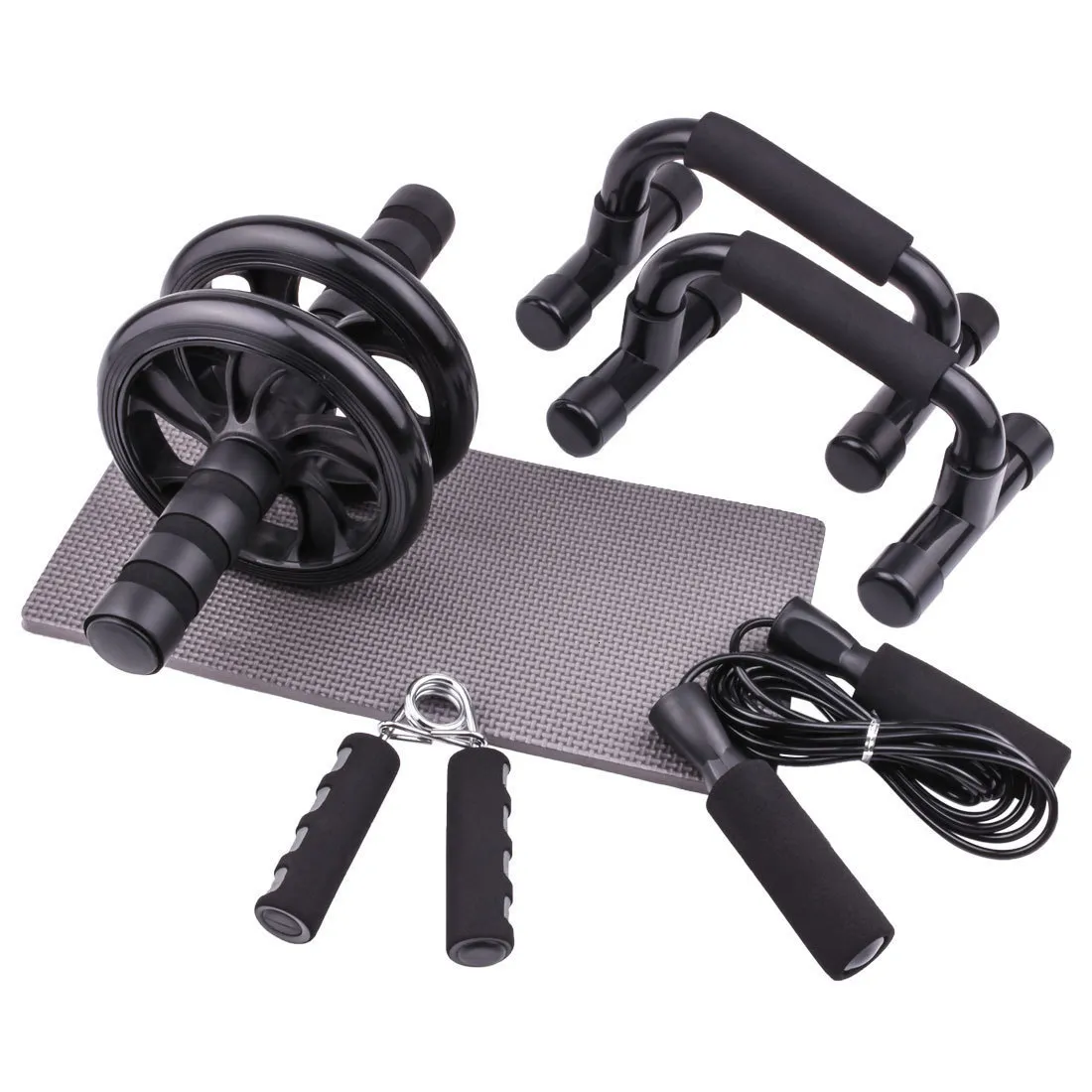 Core Abdominal Trainers Tonifying Wheel Reducer Combination Set Muscle Indoor Fitness Equipment 230616
