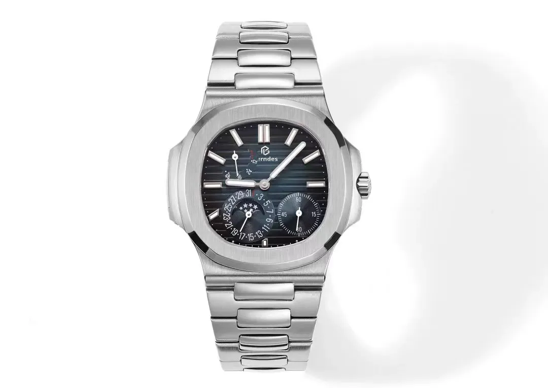 Orologio, orologio d'affari presidente multifunzionale cronometro automatico lavorazione complessa design in acciaio pregiato per creare un design impermeabile