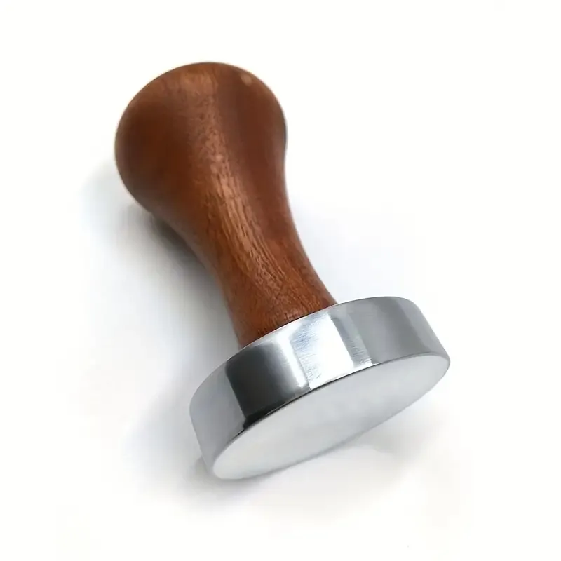 1pc Tamper de presión de 51 mm, manija de la máquina de café doméstica, prensa de polvo de aluminio sólido de 58 mm, prensa de café, martillo de polvo, accesorios de café