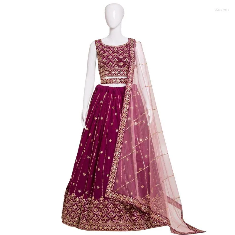 Etnische kleding Lehenga Choli Heavy Georgette Lengha Pakistaanse slijtage feestjurk