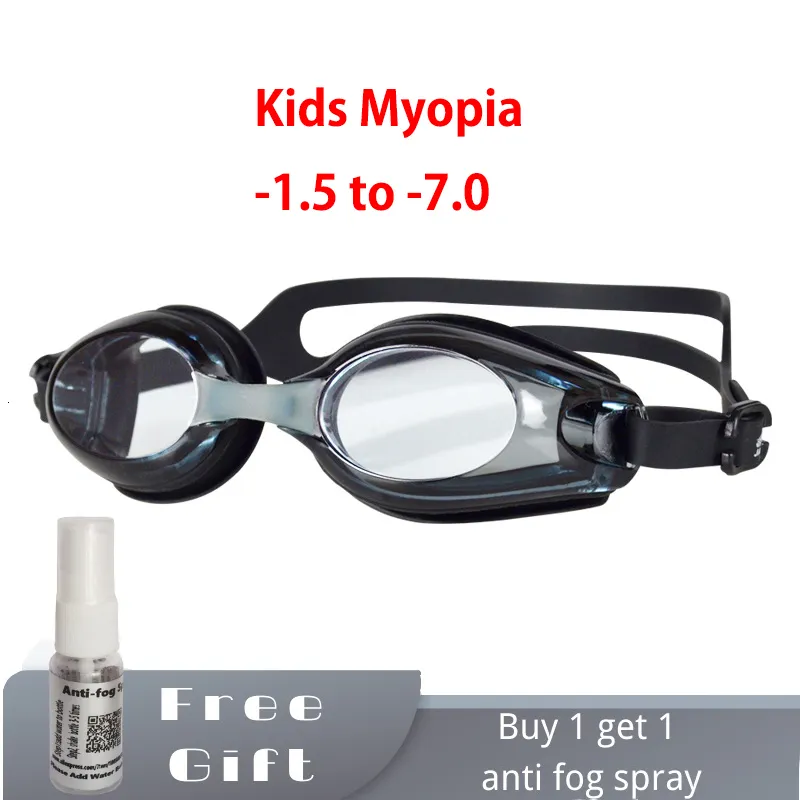 Goggles Kids Recept Bijziendheid Zwembril voor Jongens Meisjes Leeftijden 4-14 Geschatte met Anti-condens Spray Zwembril Eyewear 230617