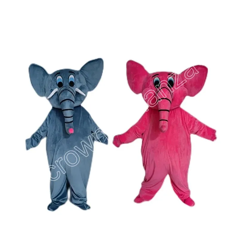 Adult Cartoon Elephant Mascot Costumes Cartoon Fancy Suit for Adult Animal Theme Mascotte Carnival Costume Halloween Fancy Dress