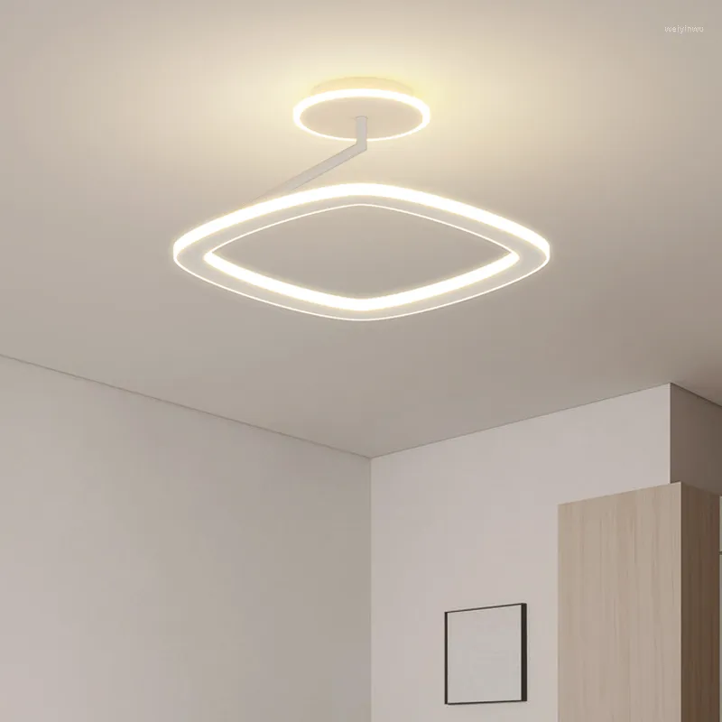 Lustres Modernos Luminárias Pendentes Quarto Nórdico Lâmpada de Metal Branco Puro Interior Sala de Estar Lustre Luz Casa Led Luminárias