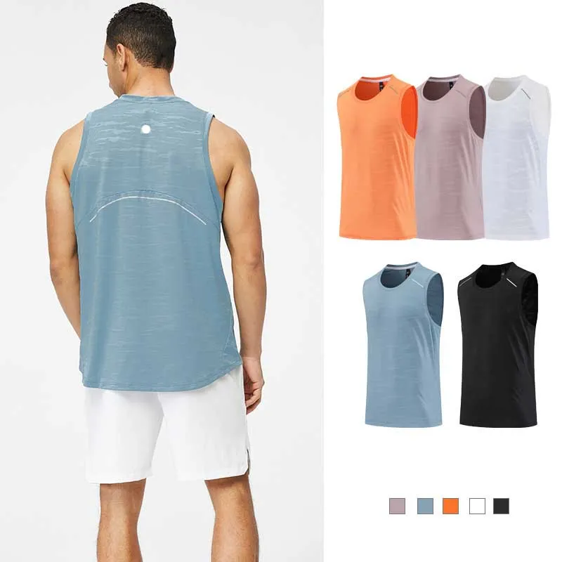 LUU Mens Tracksuit T-shirts Tees Men's Crew Neck Sports Fitness Running Outdoor Comfortable Breathable Refreshing Sleeveless Vest JOGGEERS RUNNING