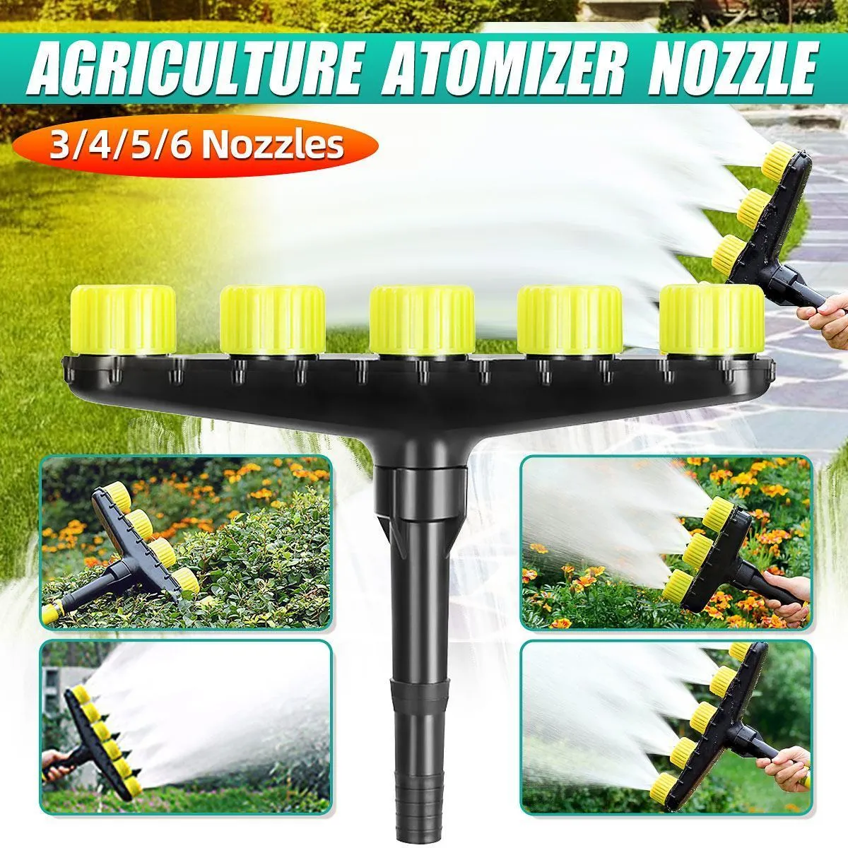 Watering Equipments Agriculture Atomizer Nozzles Home Garden Lawn Sprinklers Farm Vegetables Irrigation Spray Adjustable Nozzle Tool 230616