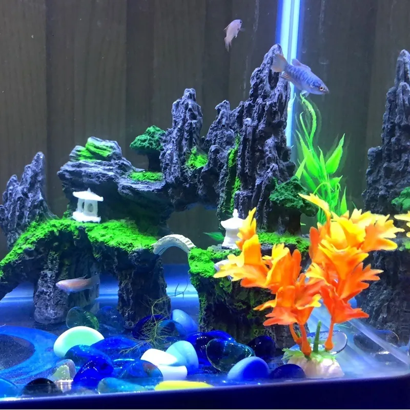 Eiffel tower fish tank decoration online