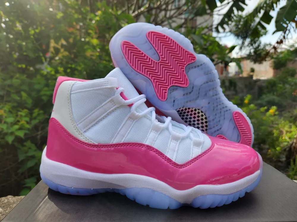 Pink and sales white 11s