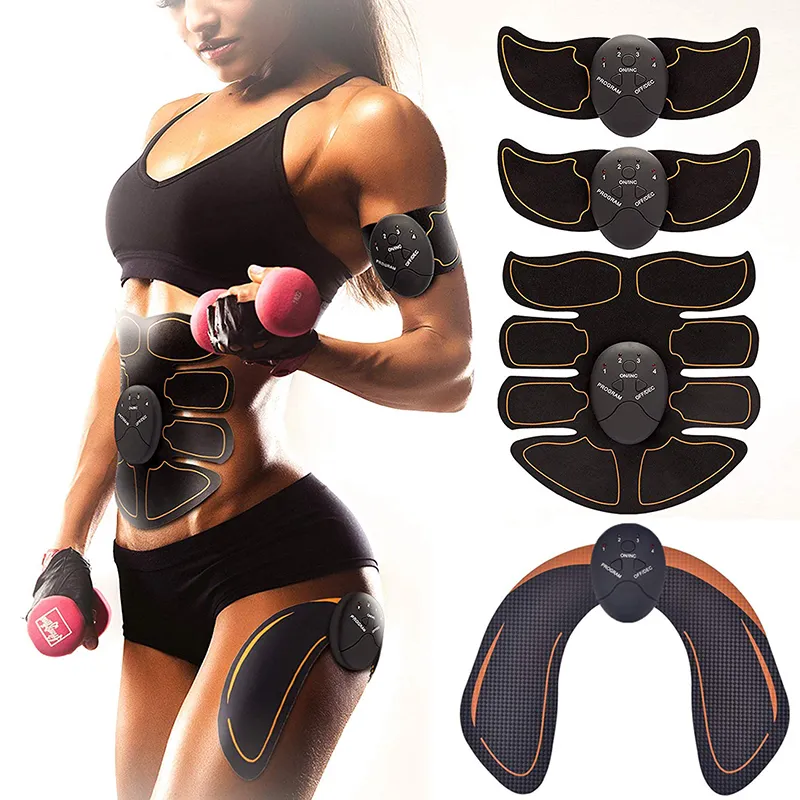 Integrerad fitnessutrustning Muskelstimulator EMS Smart Hip Trainer Wireless Bukbuk Pad Arm Leg Toner Body Shaper Unisex Workout Equiment 230617