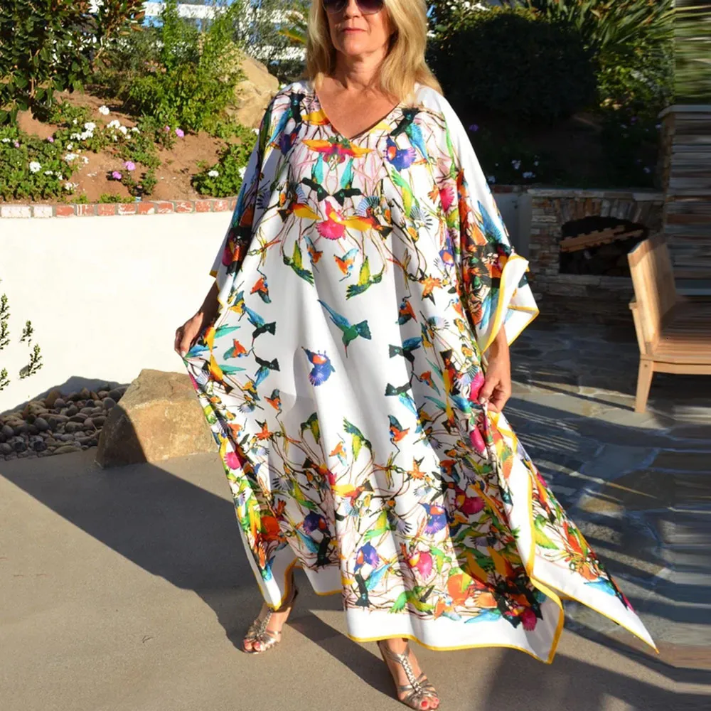 beachwear maxi dresses uk Outfit Ideas Swimwear Summer Beach Outfit For Chubby Ladies Beachwear Maxi  Dresses: Womens Bohemian Beach Kaftan Dress