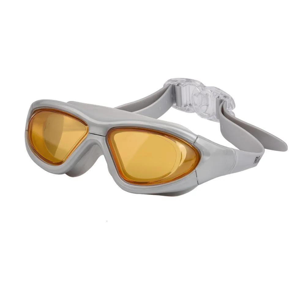 Goggles Clear Version Swimming Glasses Men Anti Fog Waterproof Professional Big Fram Swim Pool Eyewear Natacion Adult Diving Goggles 230617