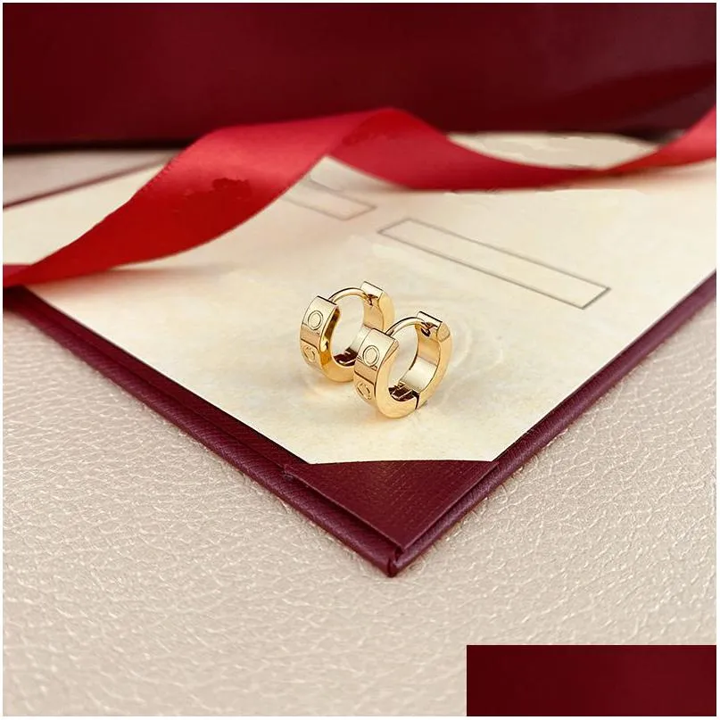 Stud mode-sieraden hoepel oorbellen vrouwen heren oorbellen beroemde luxe met diamant 18K Rose goud verguld minnaar cadeau Cubic Zirconia Zir Dholn