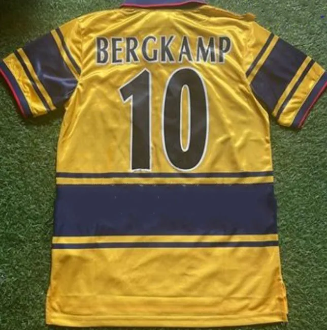 1995 1996 1997 retro voetbalshirts WRIGHT ADAMS VIEIRA HENRY Martin Keown BERGKAMP klassieke heren voetbalshirt maillot kit uniform VINTAGE de voet