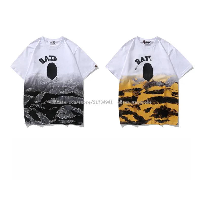 Haj tshirts Summer Mens Designer Shorts Shorts Overdimensionerade T Shirts For Men Designer Tshirt Men Clothes Designer Bathing Ape Tshirts Bathe Ape Camouflage Tshirt