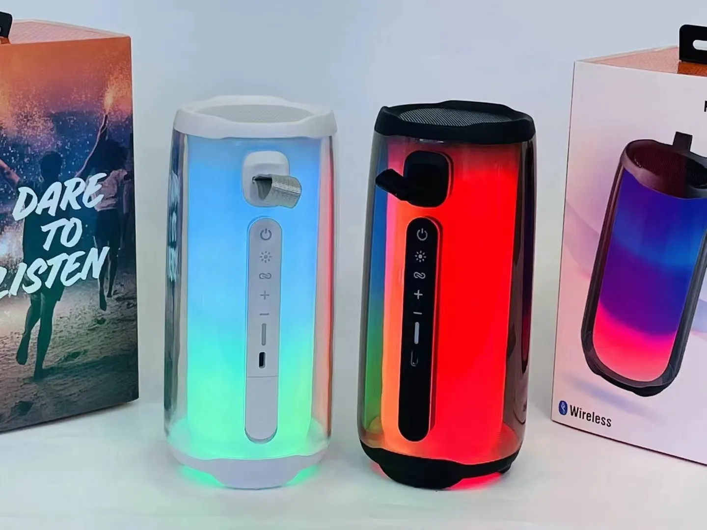 Bluetooth Seapker Pulse 5 Kablosuz Su Geçirmez Subwoofer RGB Bas Müzik Taşınabilir Ses Sistemi