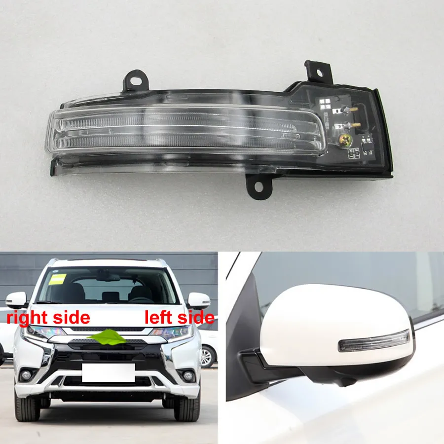 För Mitsubishi Outlander 2013 2014 2015 2016 2017 2018 Biltillbehör Reaview Mirror Turn Signal Light Blinker Indicator Lamp