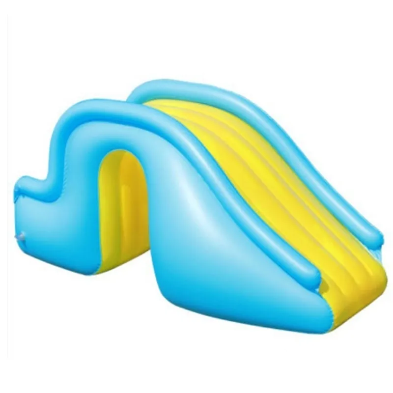 Air Inflation Toy Inflatable Water Slide Wider Steps Swimming Pool Supplies Kids Children Bouncer Castle Summer Amusement Water Play Toys D5QA 230616