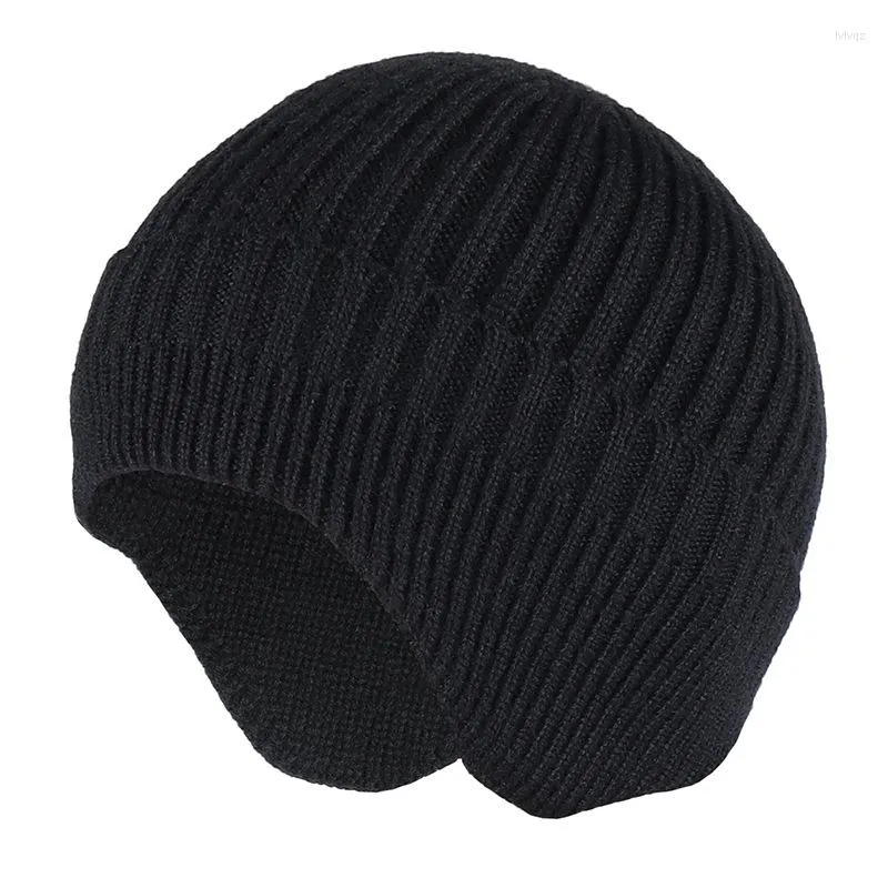 Cycling Caps Ear Protection Winter Hats Stylish Soft Beanie Hat For Men Women Classic Knit Earflap Warm Cap With Ears