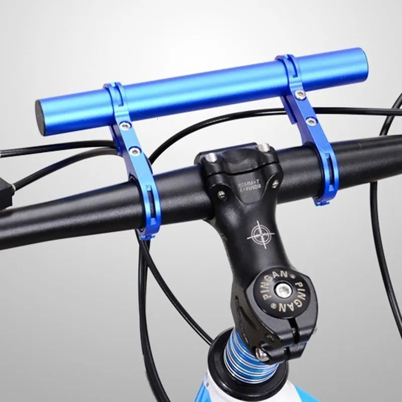 Cykelstyrningskomponenter Aluminiumlegering Multifunktion Bicycle Extension Frame Singledouble Rod Accessories Expansion Bracket Styr 230617