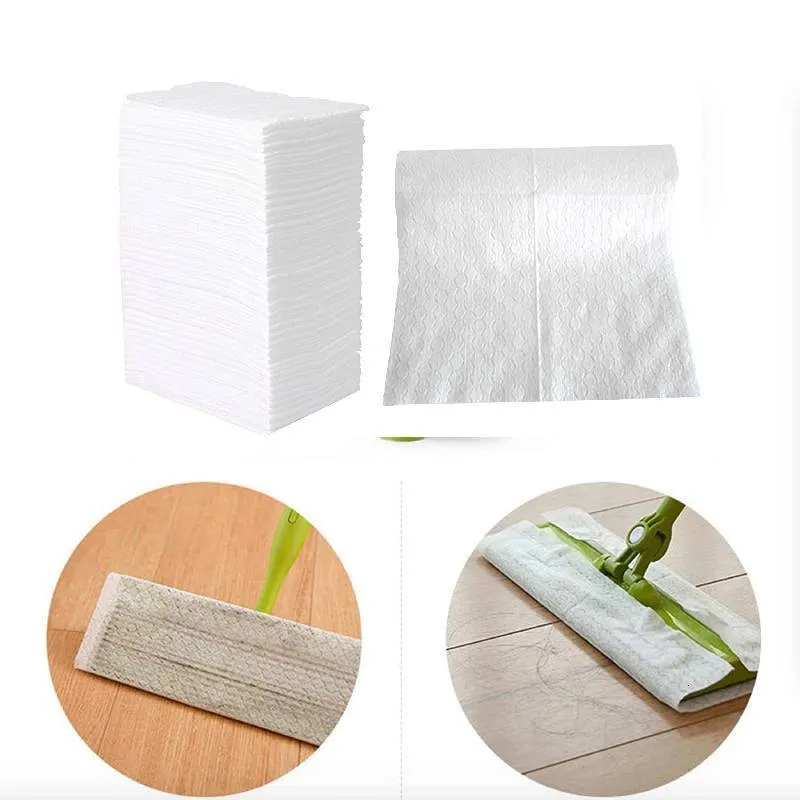 كاسحات الدفع اليدوي 50pcs 30 × 40 سم من الملابس الغبار يمكن التخلص منها microfibre electrostatic الكهروستاتيكي الجاف منصات ممسحة منصات القماش 230617