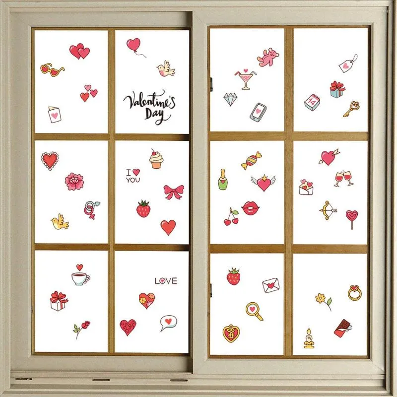 Wallpapers 20 30cm Love Gift Valentine's Day Layout Sticker Living Room Bedroom Dining Background Wall Decoration Zsz2739