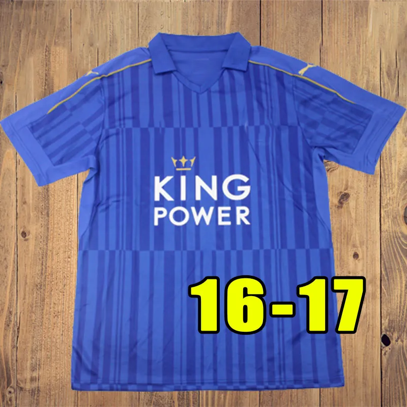 Maglie da calcio Leicester retro vincitore del campione Vardy Mahrez Kante Okazaki 2015 2024