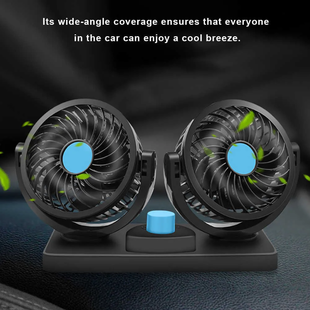 Ventilateurs électriques USB tête circulateur d'air degré rotatif 12/24 V voiture électrique Mini voiture Air Gear Air