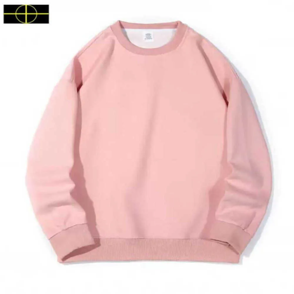 Basic Long-sleeved Round Neck Sweater T-shirt European and American Trendy Men's Women's High Street Wear Size Xll 612