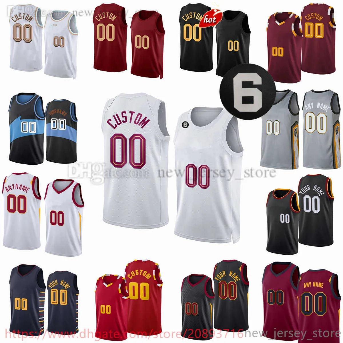 Custom Printed New Season Basketball Jerseys 9 Dylan Windler Lamar Stevens Dean Wade Ricky Rubio Danny Green Isaiah Mobley Raul Neto Robin Lopez Jerseys 6 patch