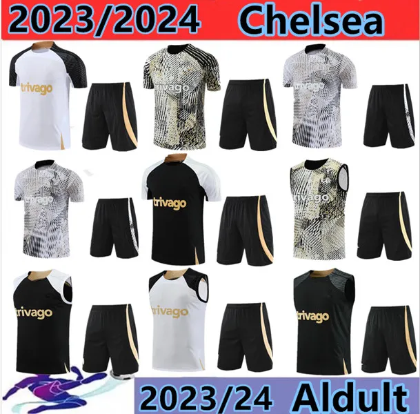 23/24 Enzo CFC Futbol Forması Mudryk Joao Felix Pulisic Dağı Havertz Chilwell Sterling Jersey 2023 Futbol Gömlek Kısa Kollu Kitler Maillot Spor Giyim